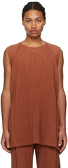 ISSEY MIYAKE ORANGE MONTHLY COLOR OCTOBER TANK TOP