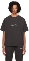 MUSEUM OF PEACE AND QUIET BLACK WORDMARK T-SHIRT