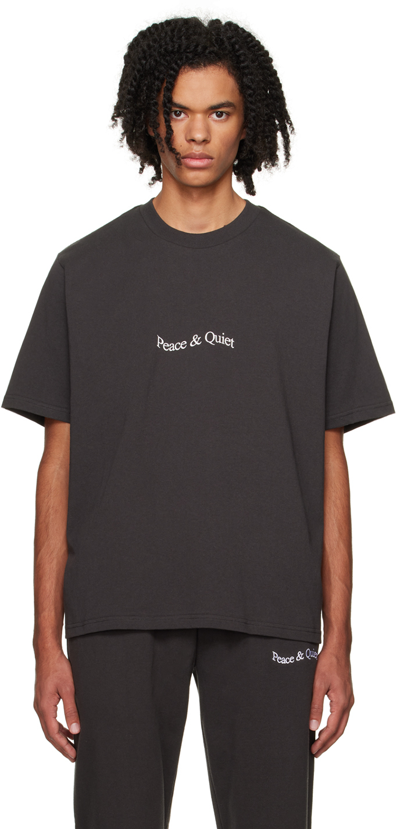 Museum Of Peace And Quiet Black Wordmark T-shirt