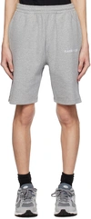 PLACES+FACES GRAY EMBROIDERED SHORTS