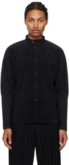 ISSEY MIYAKE BLACK MONTHLY COLOR OCTOBER SHIRT