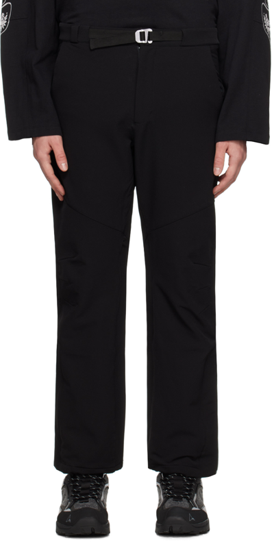 Roa Belted Straight-leg Trousers In Black