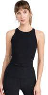 Beyond Yoga Featherweight Let It Grow Racerback Maternity Tank In Darkest Night In Darkest Night