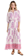 Bell Blair Maxi Dress In Purple Flower