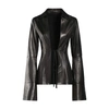 Ann Demeulemeester Linsey Open Front Fitted Shirt In Black