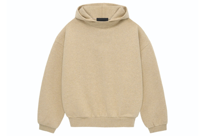 Pre-owned Fear Of God Essentials Hoodie Gold Heather