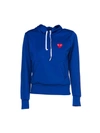 Comme Des Garçons Play Comme Des Garcons Play Heart Hoodie In Navy/bluette