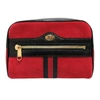 GUCCI GUCCI OPHIDIA RED SUEDE SHOULDER BAG (PRE-OWNED)