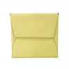 HERMES HERMÈS BASTIA YELLOW LEATHER WALLET  (PRE-OWNED)