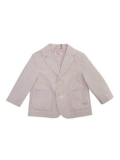 Il Gufo Rope Coloured Blazer In Beige