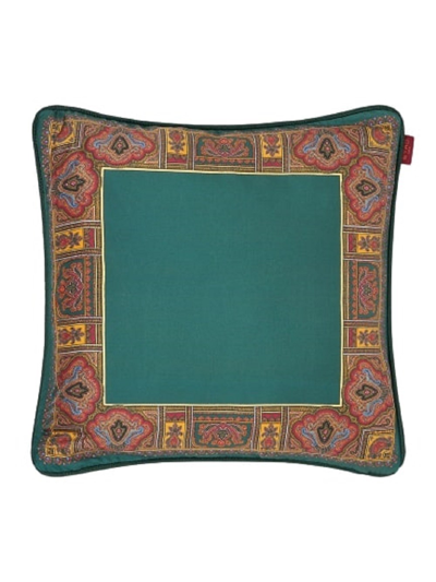 Etro Home Cushion With Cord 45x45 In Green