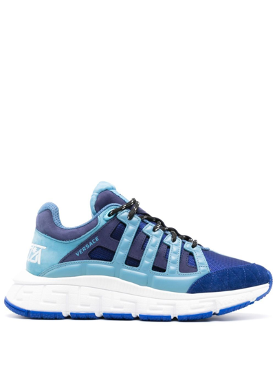 Versace Trigreca Sneakers In Blue