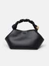 Ganni 'bou' Bag In Black Recycled Leather In Black
