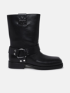 TORY BURCH 'MOTO' BLACK LEATHER BOOTS