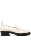 AEYDE AEYDE RUTH NAPPA LEATHER CREAMY SHOES