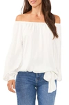 VINCE CAMUTO TIE HEM OFF THE SHOULDER TOP