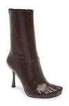 Jeffrey Campbell Visionary Stiletto Boot In Brown
