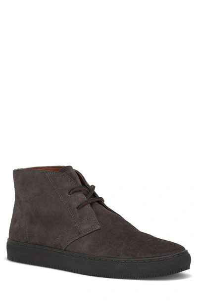Frye Astor Chukka Trainer In Charcoal - Silky Suede Leather