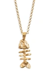 Alighieri The Silhouette Of Summer Pendant Necklace In 24 Gold