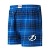 CONCEPTS SPORT CONCEPTS SPORT BLUE/BLACK TAMPA BAY LIGHTNING CONCORD FLANNEL BOXERS