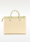 LINDA FARROW HANDBAGS ANNIVERSARY AYERS AND LEATHER TOTE