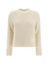 Ami Alexandre Mattiussi Ribbed Knit Sweater With Subtle Patch Detail