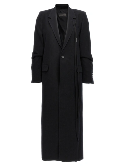 Ann Demeulemeester Lieke Wool Coat In Black