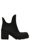 Burberry Woman Ankle Boots Charcoal Size 8 Rubber In Black