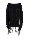 Blumarine Rouched Turtleneck Sweater