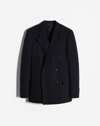 DUNHILL SOCIETY WOOL CASHMERE DOUBLE BREASTED BLAZER