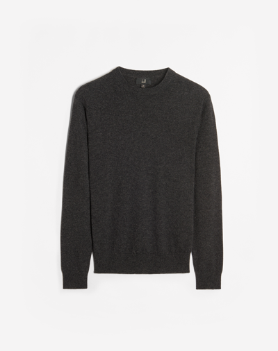 Dunhill Classic Cashmere Crew Neck Jumper In Grey