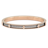 CHARRIOL CHARRIOL FOREVER ETERNITY ROSE GOLD PVD STEEL CABLE BANGLE