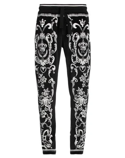 Dolce & Gabbana Man Pants Black Size 38 Cotton, Polyester, Elastane