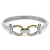 CHARRIOL CHARRIOL STTROPEZ MARINER STEEL YELLOW GOLD PVD CABLE BANGLE