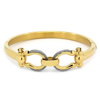 CHARRIOL CHARRIOL STTROPEZ MARINER YELLOW GOLD PVD STEEL CABLE BANGLE
