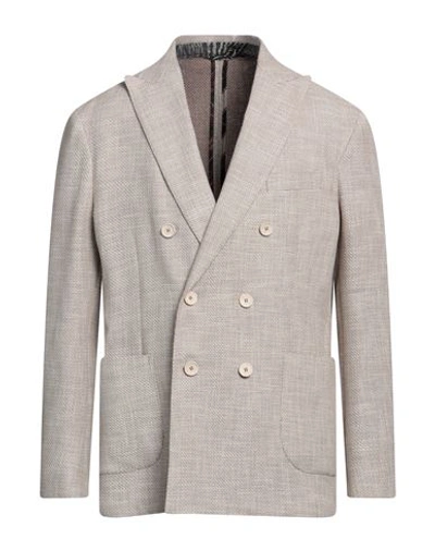 Etro Man Blazer Beige Size 42 Cotton, Polyamide, Elastane