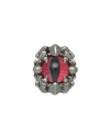 Dsquared2 Man Single Earring Red Size - Silver, Brass, Resin