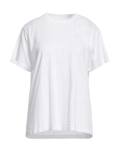 Chloé Woman T-shirt White Size Xs Cotton, Elastane