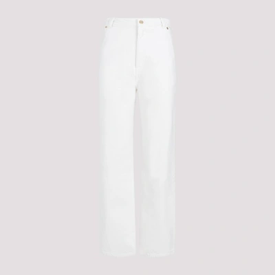 Bally High-waisted Straight-leg Jeans In White