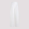Theory High-waist Pleated Tailored Trousers In C Ivory