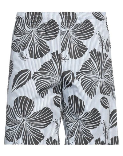 MSGM MSGM MAN SHORTS & BERMUDA SHORTS SKY BLUE SIZE 32 COTTON