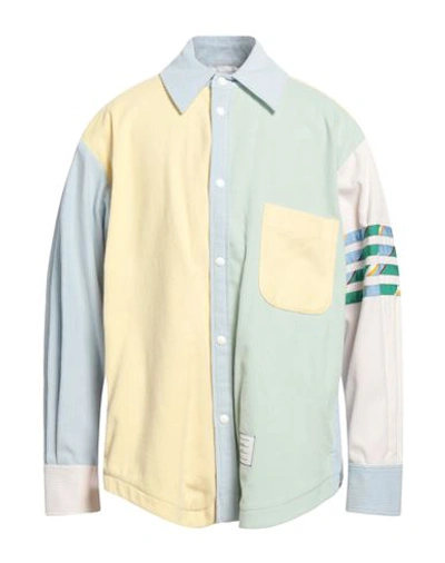 Thom Browne Funmix Shirt Jacket In Lt Green
