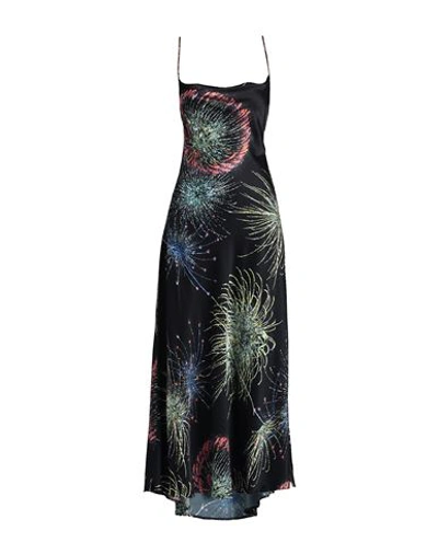 Msgm Woman Maxi Dress Black Size 4 Viscose, Elastane