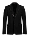 Alexander Mcqueen Single Breast Blazer Jacket In Black