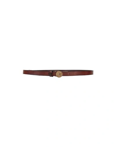 Dsquared2 Man Belt Brown Size 34 Soft Leather