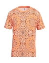 Moschino Man T-shirt Orange Size Xl Cotton, Elastane In Orange
