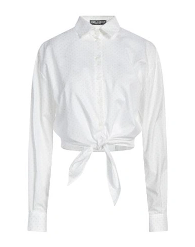 Dolce & Gabbana Woman Shirt White Size 10 Cotton