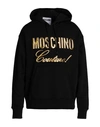 Moschino Man Sweatshirt Black Size 42 Cotton