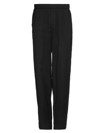 Msgm Man Pants Black Size 34 Viscose, Polyester