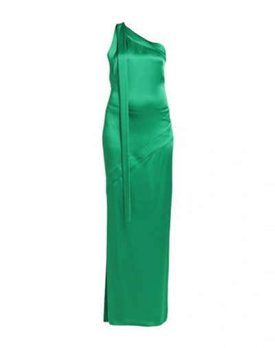 Tom Ford Woman Maxi Dress Green Size 2 Acetate, Viscose